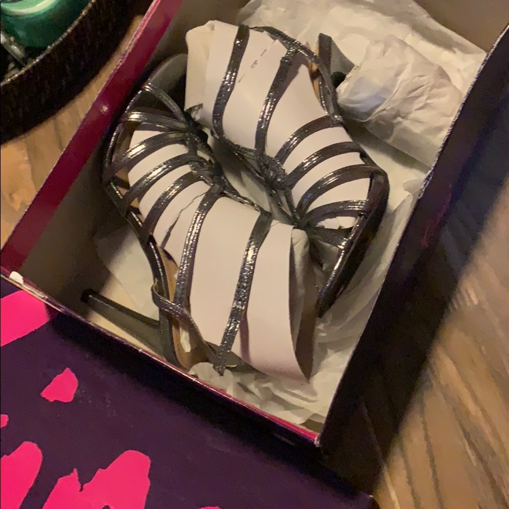silver heels